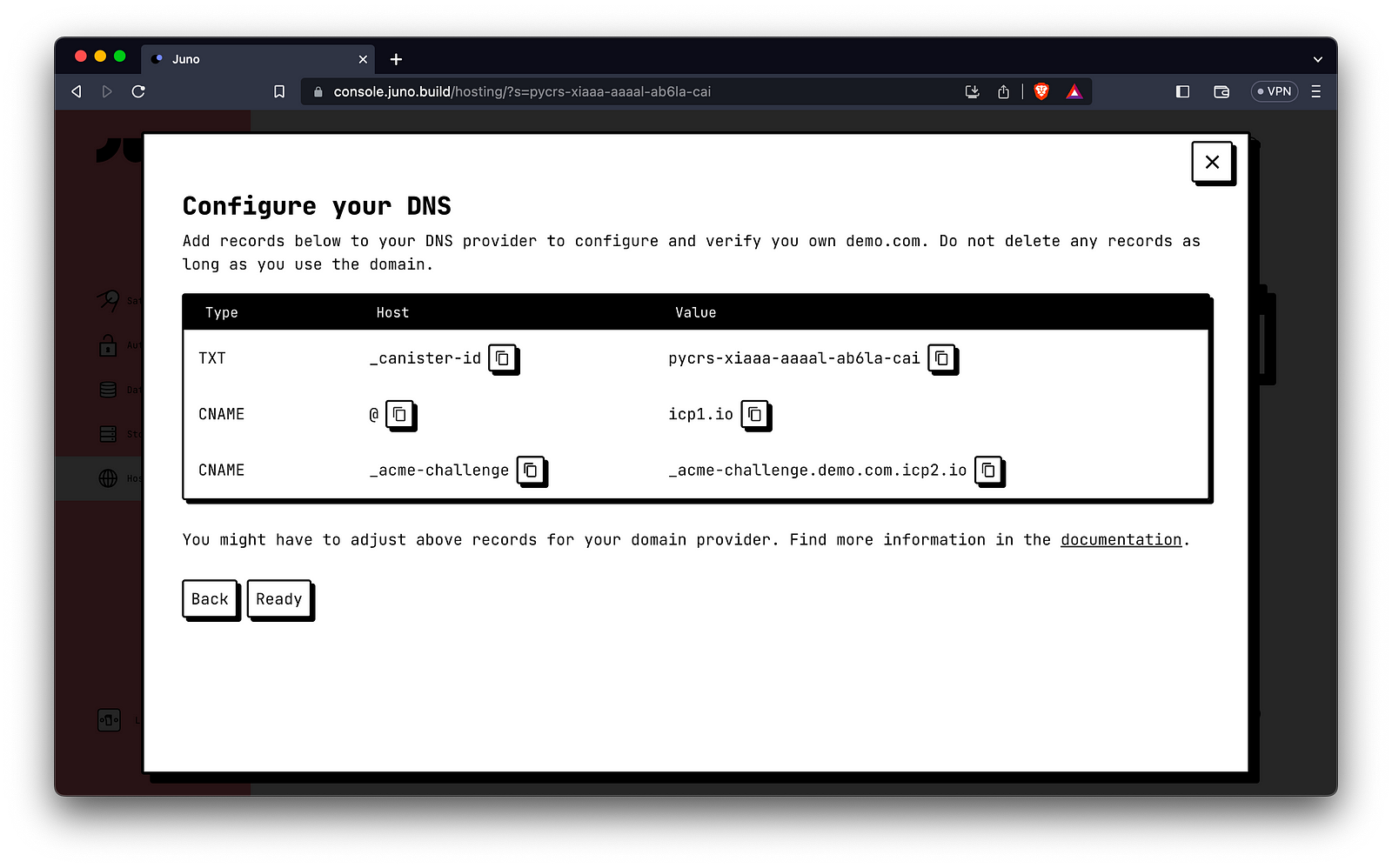 Configure DNS