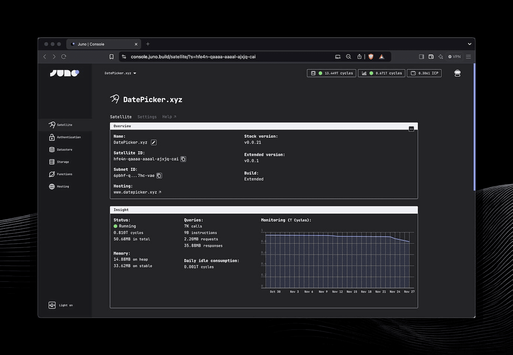 A screenshot of the darker dark theme